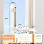 Clothes Racks Folding Wall-Mounted Clothes Drying Rack with Suction Cup Foldable Retractable Portable Clothes Drying Folding