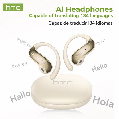 NE19 Bluetooth Earphones - AI Sports Wireless Headphones with Mic, Powerful Bass, Waterproof, Long Battery Life & AI Translator