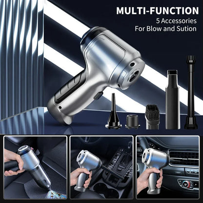 95000PA Car Vacuum Cleaner Wireless Powerful Cleaning Machine Auto Robot Car Accessories Home Appliance Strong Suction as Gift