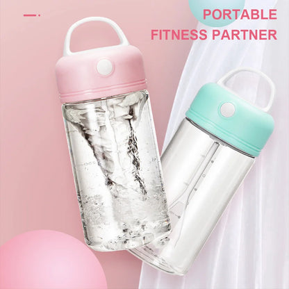 Electric Shake Bottle Leak-Proof 380ML Blending Milk Cup Portable Quiet Automatic Shaker Plastic Drink Mixer