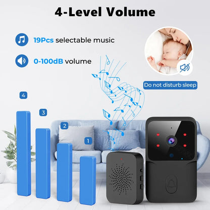 2026 Wifi Video Doorbell 1080P Tuya Smart Outdoor Wireless Intercom Waterproof Wireless Camera Ringing Bell
