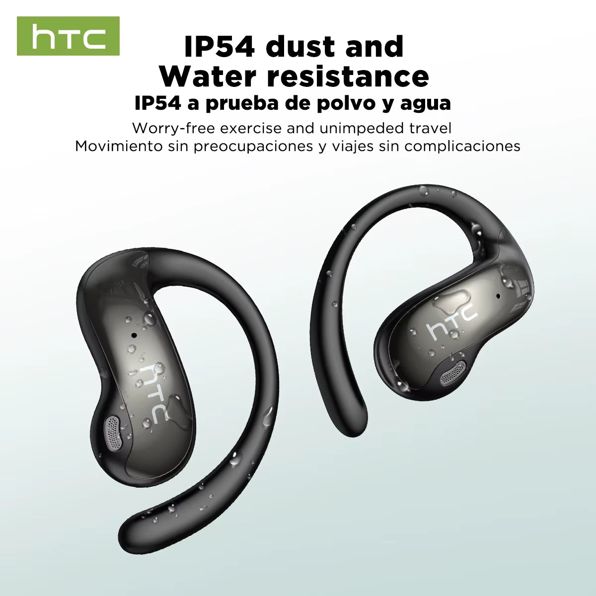 NE19 Bluetooth Earphones - AI Sports Wireless Headphones with Mic, Powerful Bass, Waterproof, Long Battery Life & AI Translator